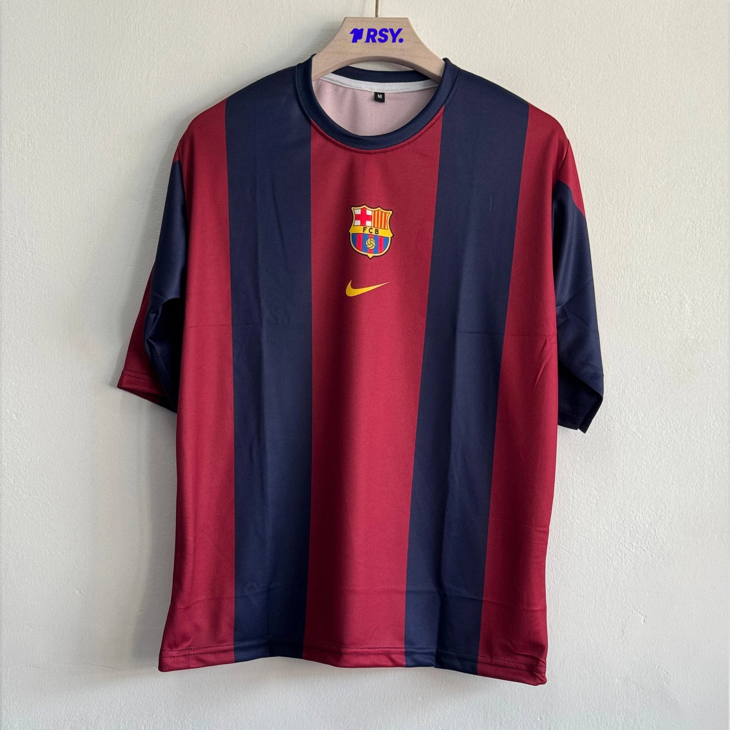 BARCELONA 1998-99 HOME KIT MESSI FIVESLEEVE