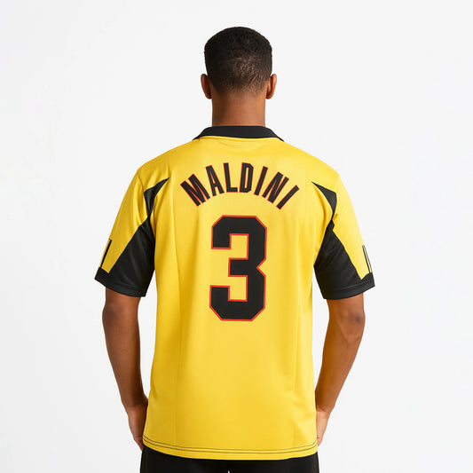 ACMILAN 1999-2000 THIRD KIT MALDINI FIVESLEEVE POLO
