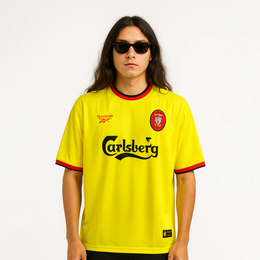 LIVERPOOL 1997-98 AWAY KIT OWEN FIVESLEEVE