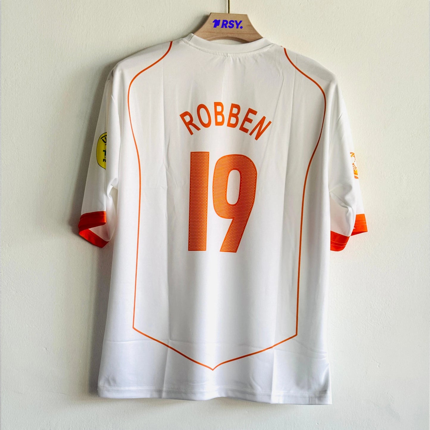 NETHERLANDS 2004 AWAY KIT ROBBEN FIVESLEEVE