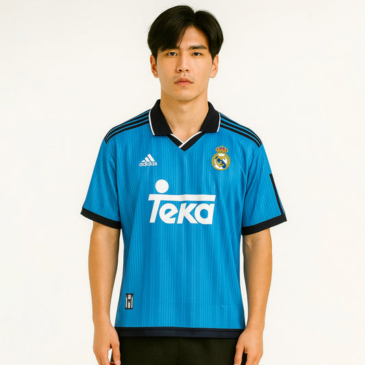 REAL MADRID 1999-2000 THIRD KIT RAUL FIVESLEEVE POLO