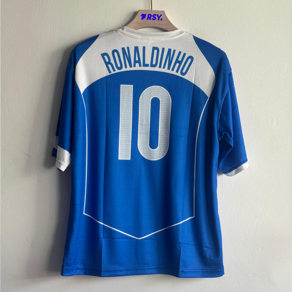BRAZIL 2004 AWAY KIT RONALDINHO FIVESLEEVE