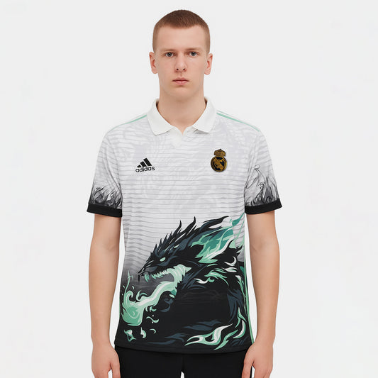 REAL MADRID 25-26 DRAGON SPECIAL EDITION KIT POLO EMBROIDERY