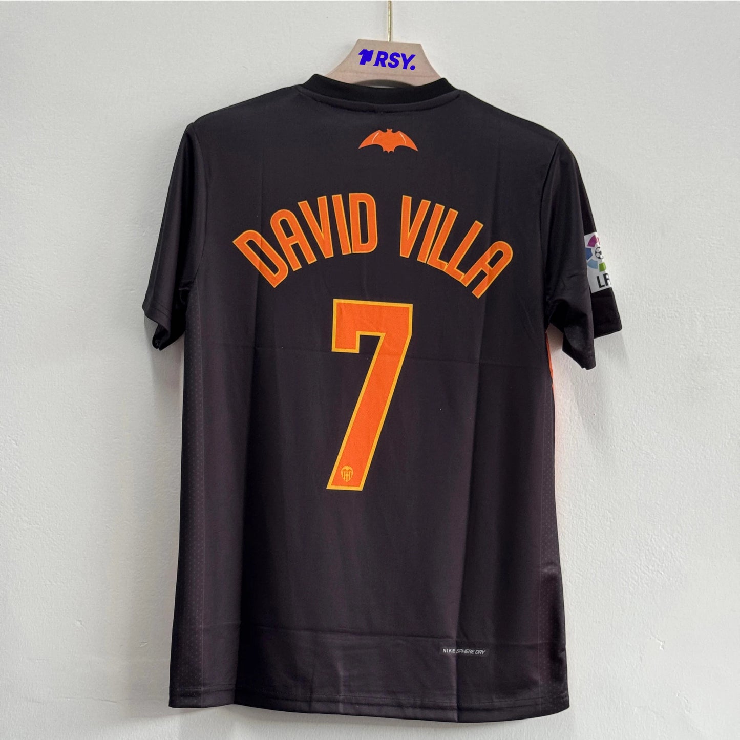 Valencia 2006/2007 LFP  David Villa Away Football Jersey Kit