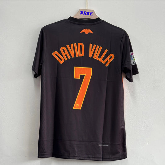 Valencia 2006/2007 LFP  David Villa Away Football Jersey Kit