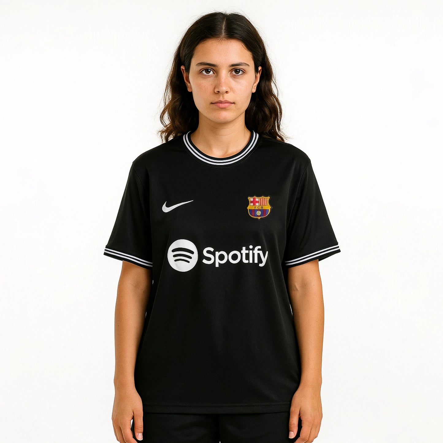 BARCELONA SPECIAL EDITION BLACK TSHIRT JERSEY EMBROIDERY