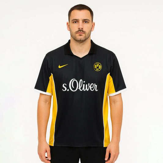 DORTMUND 1998-99 AWAY KIT MOLLER FIVESLEEVE POLO