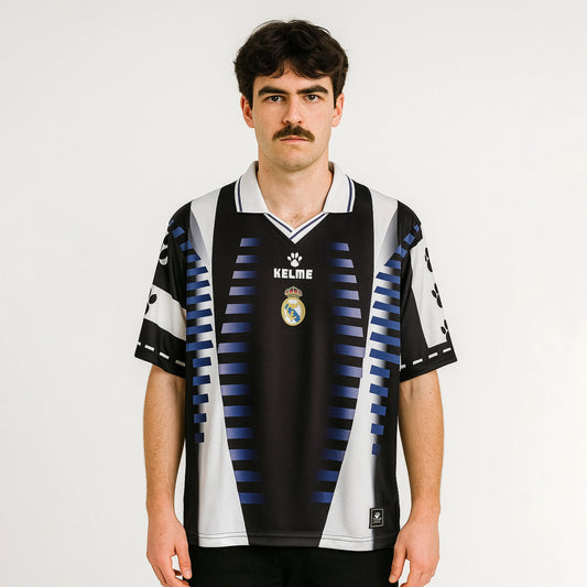 REAL MADRID 1997-98 THIRD KIT RAUL FIVESLEEVE POLO