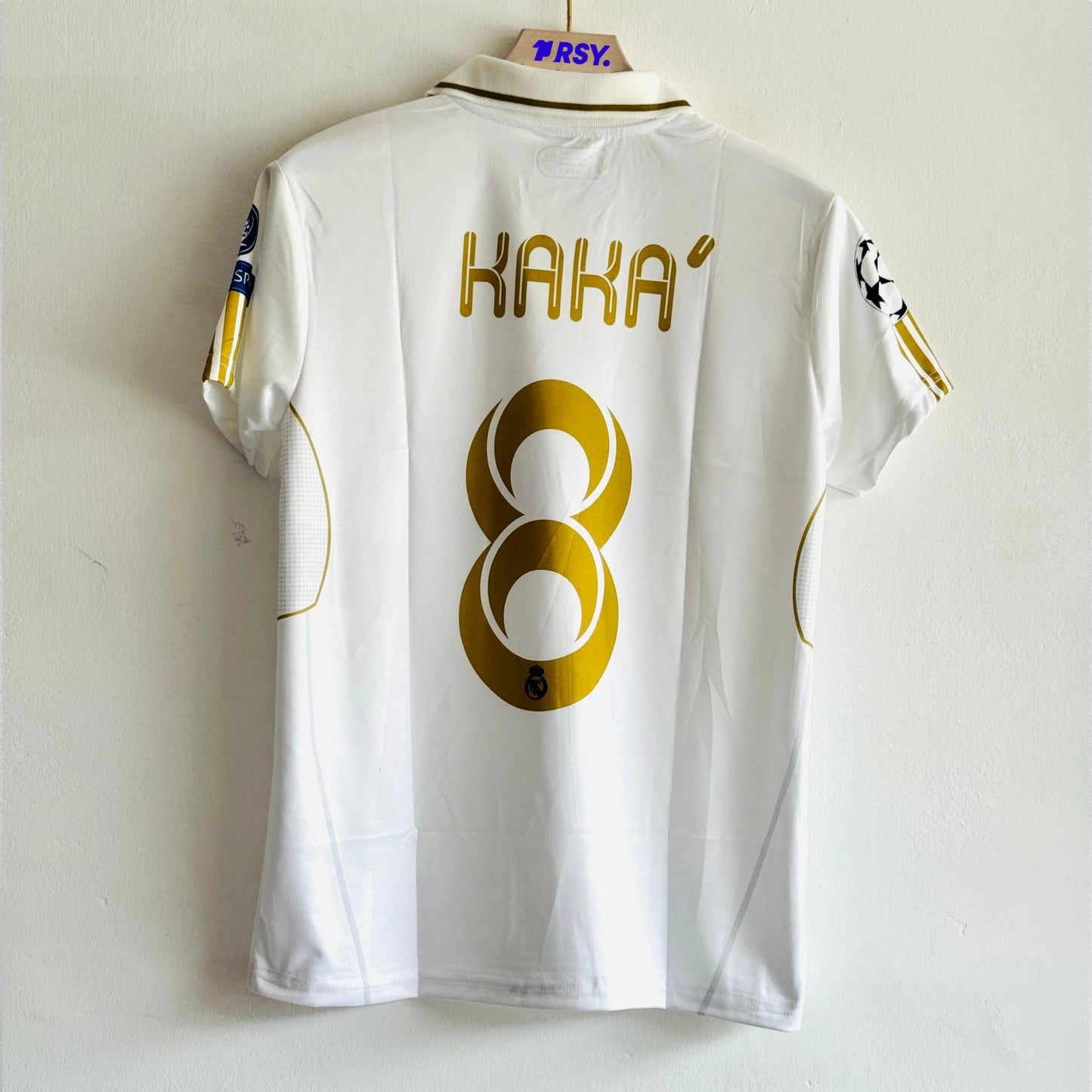 REAL MADRID 2011-12 HOME KIT KAKA POLO EMBROIDERY