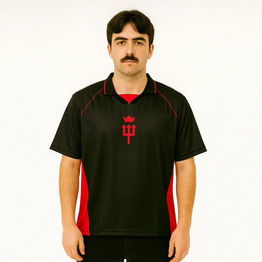 RED DEVILS RETRO FIVESLEEVE POLO