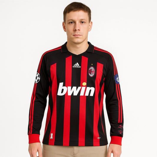 Acmilan 2006/07 home jersey Maldini full sleeve
