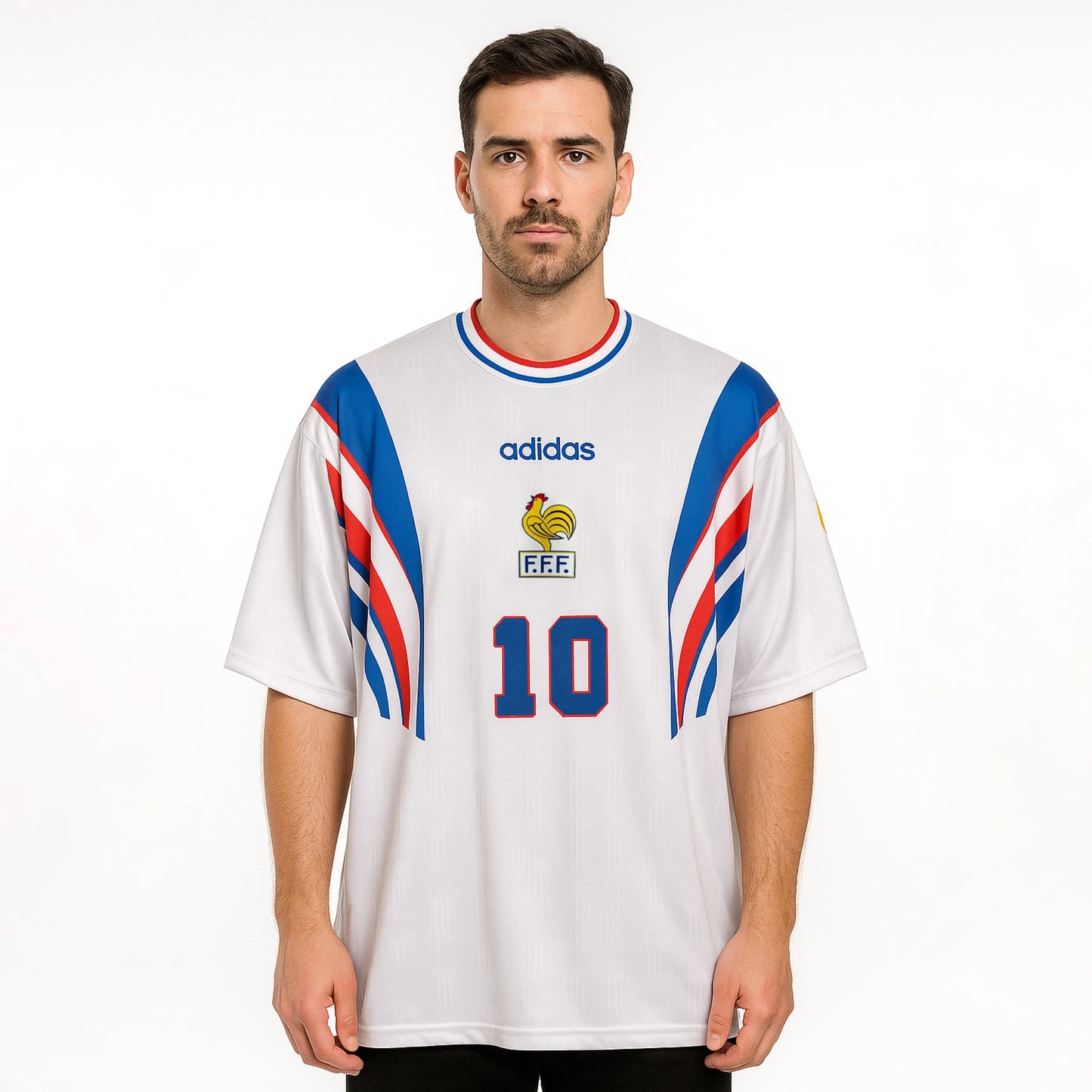 FRANCE 1996-97 AWAY KIT ZIDANE FIVESLEEVE
