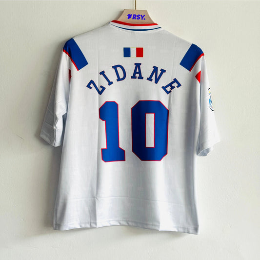 FRANCE 1996-97 AWAY KIT ZIDANE FIVESLEEVE