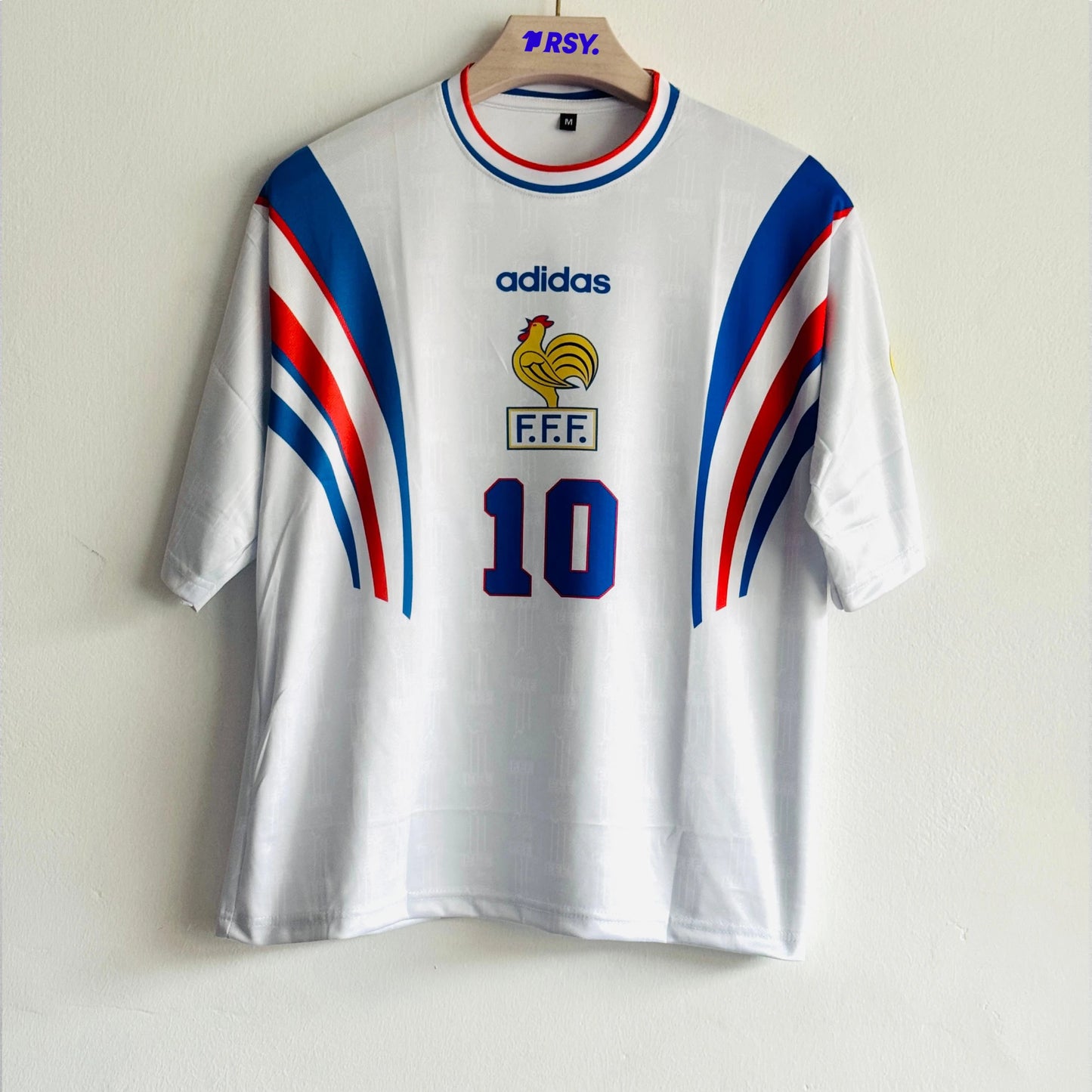 FRANCE 1996-97 AWAY KIT ZIDANE FIVESLEEVE