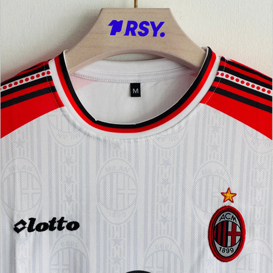 ACMILAN 1997-98 AWAY KIT MALDINI EMBROIDERY