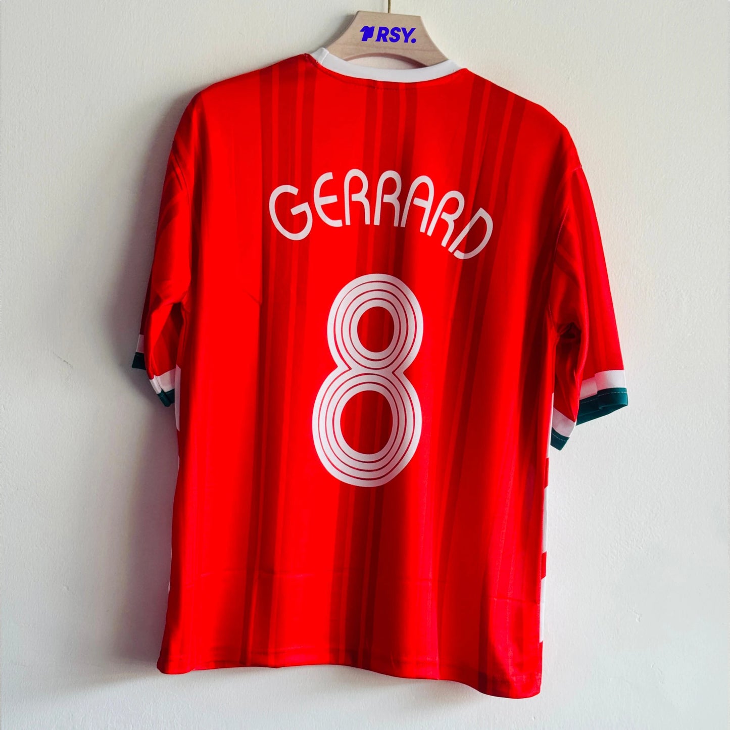 LIVERPOOL 1993-94 HOME KIT GERRARD FIVESLEEVE