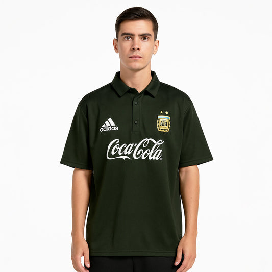 TSHIRT ARGENTINA GREEN FIVESLEEVE POLO