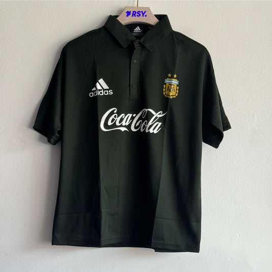 TSHIRT ARGENTINA GREEN FIVESLEEVE POLO