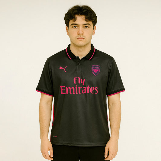 ARSANEL 2017-18 THIRD KIT OZIL FIVESLEEVE POLO