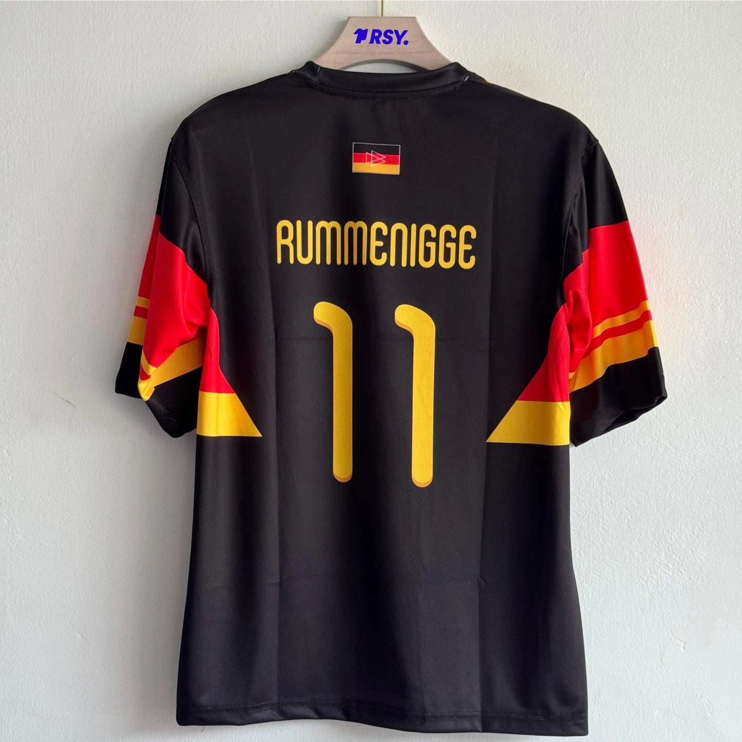 GERMANY 1990 BLACK KIT RUMMENIGGE FIVESLEEVE