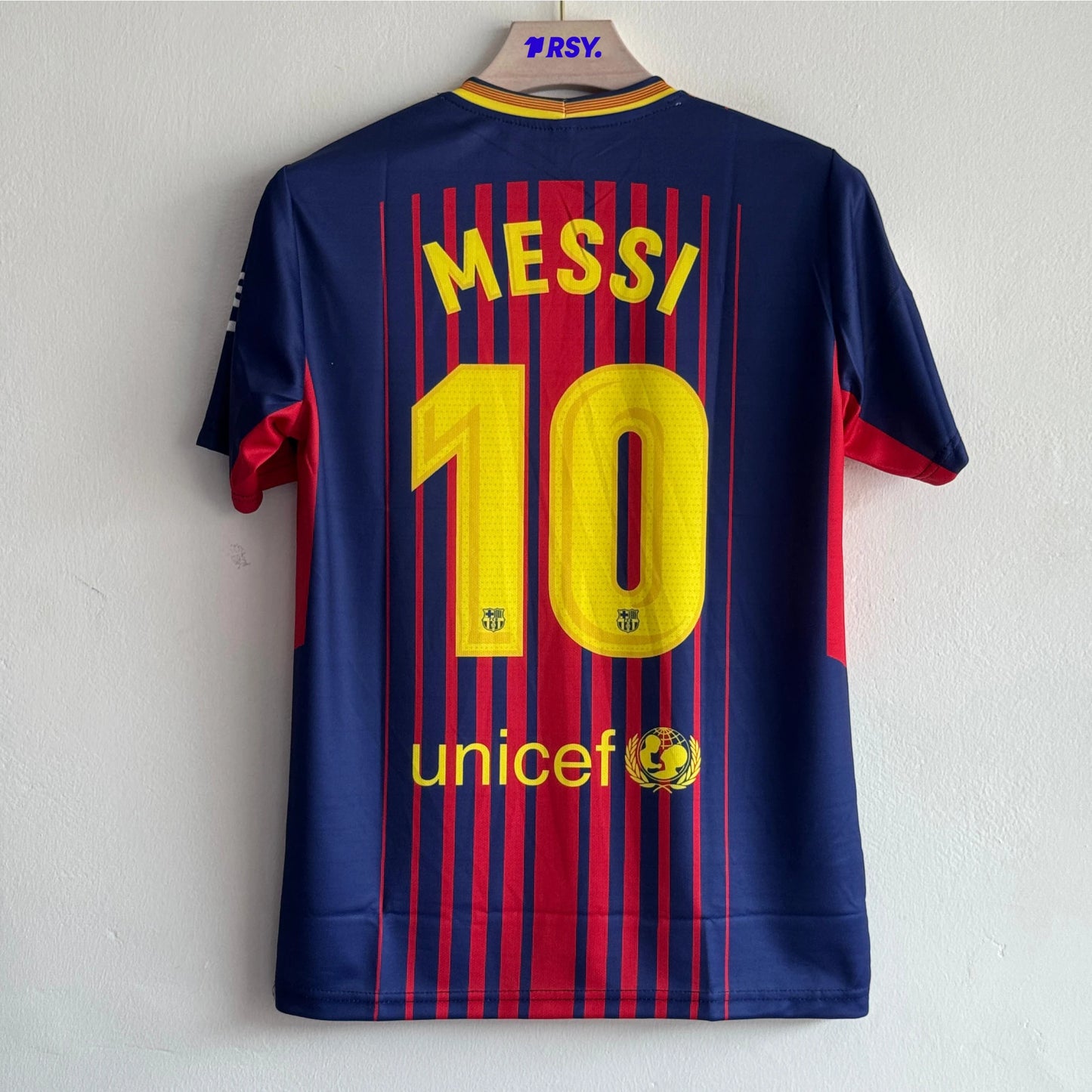 BARCELONA 2017-18 HOME KIT MESSI