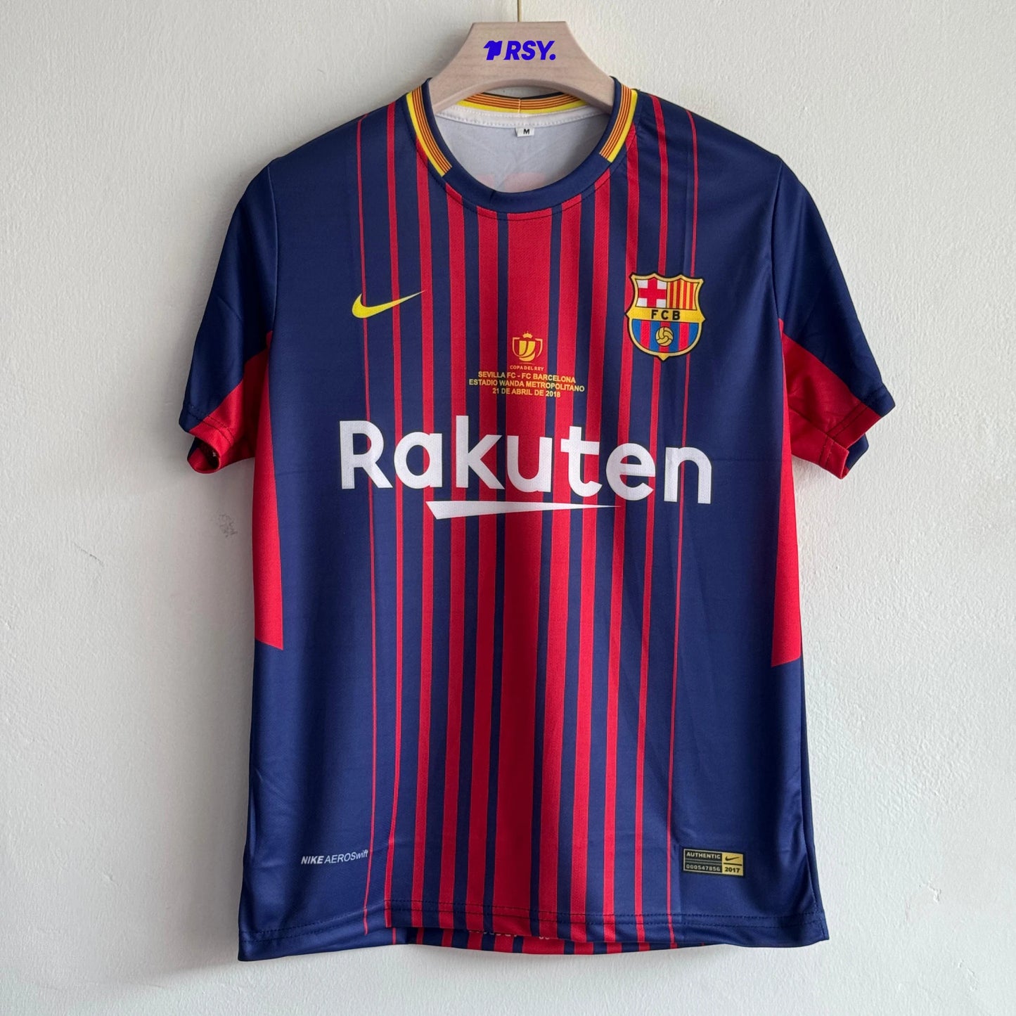 BARCELONA 2017-18 HOME KIT MESSI