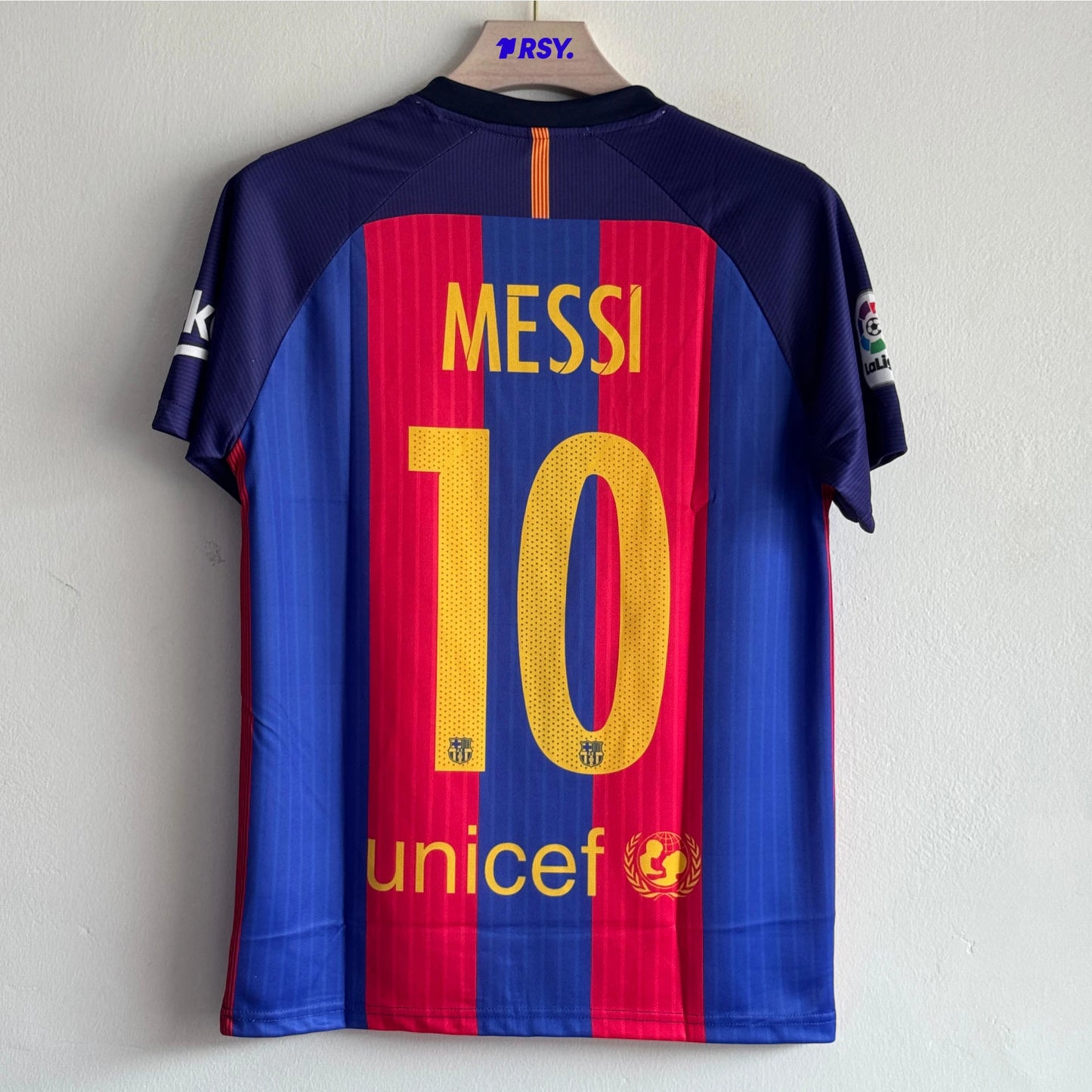 BARCELONA 2016-17 HOME KIT MESSI EMBROIDERY