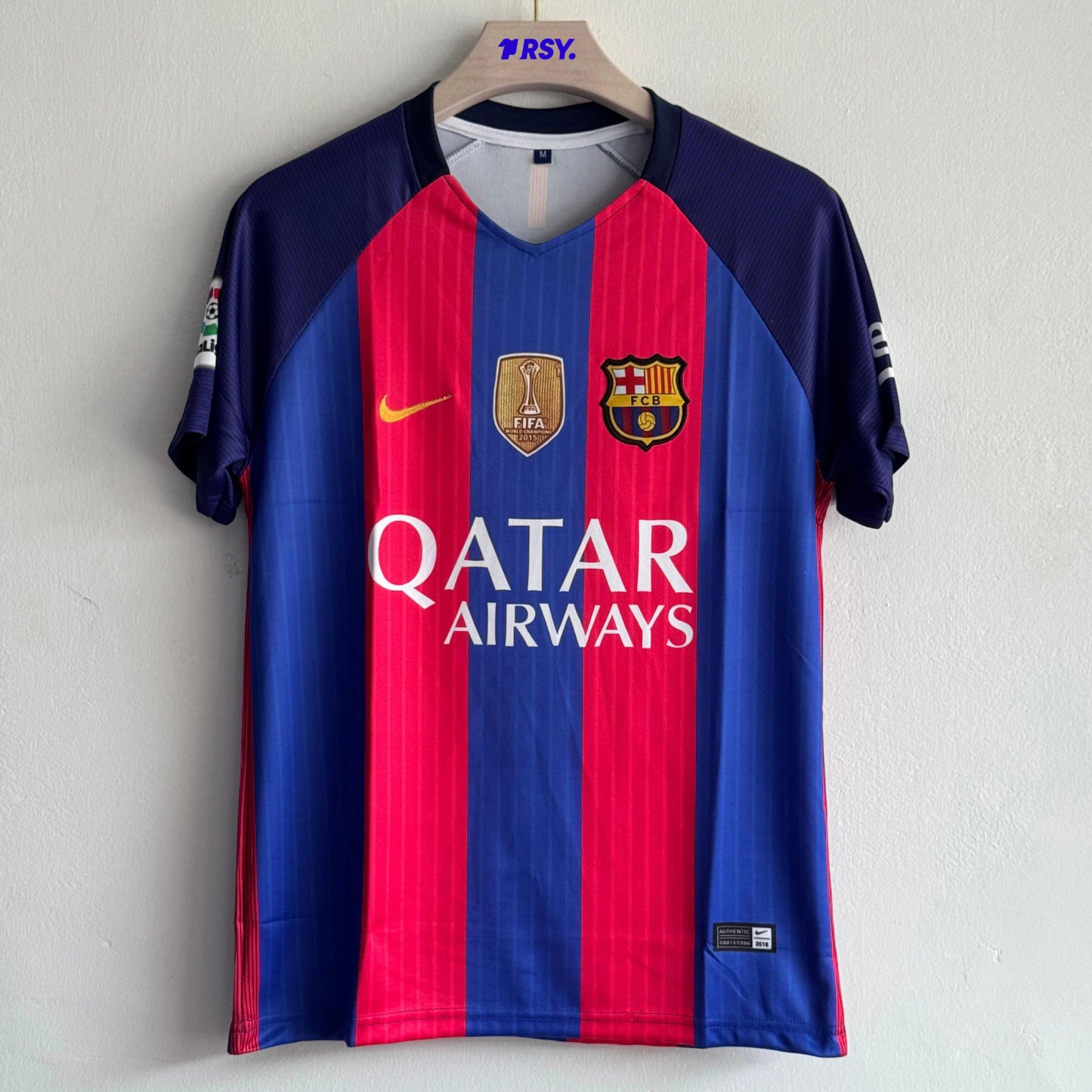 BARCELONA 2016-17 HOME KIT MESSI EMBROIDERY