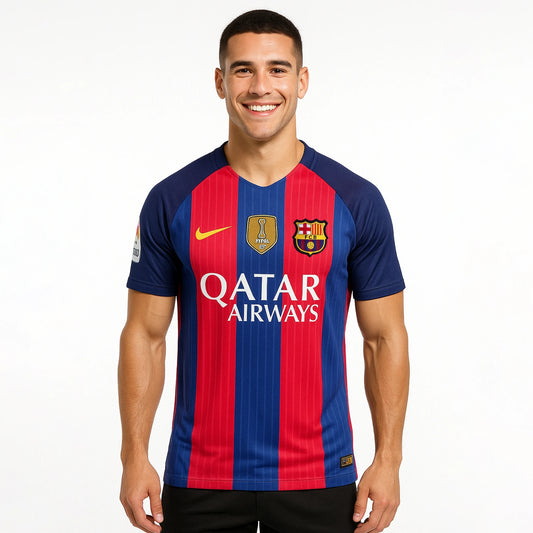 BARCELONA 2016-17 HOME KIT MESSI EMBROIDERY