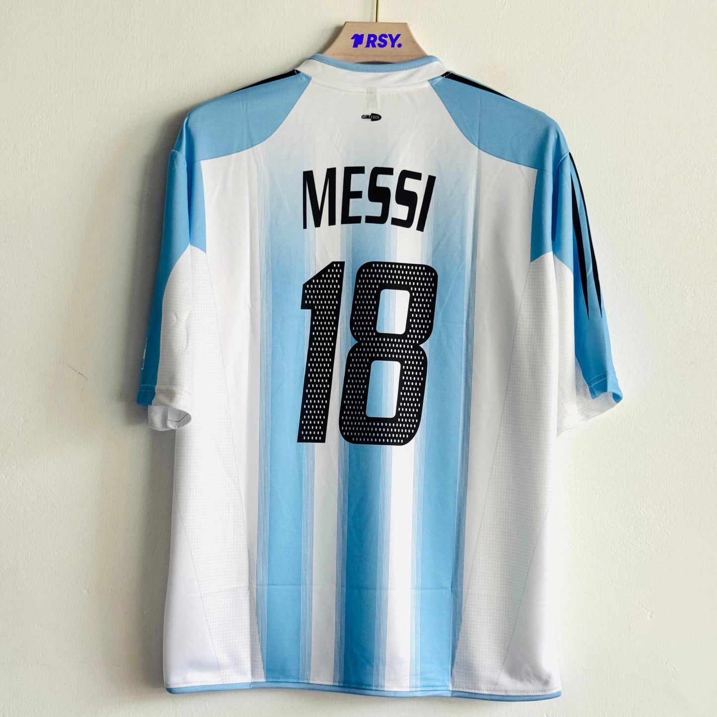 ARGENTINA 2004 HOME KIT MESSI EMBROIDERY