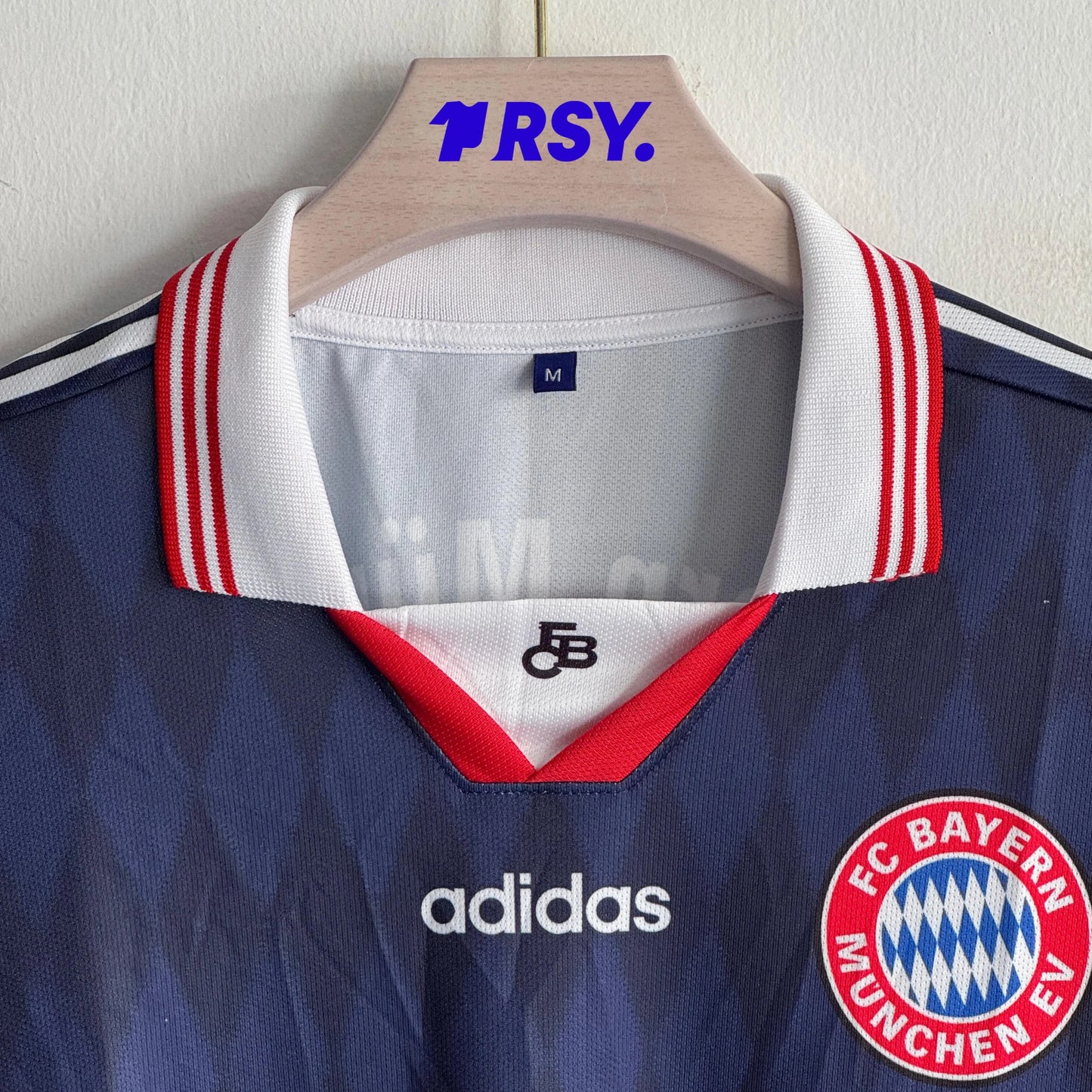 BAYERN 1997-98 HOME KIT MATTHAUS FIVESLEEVE POLO