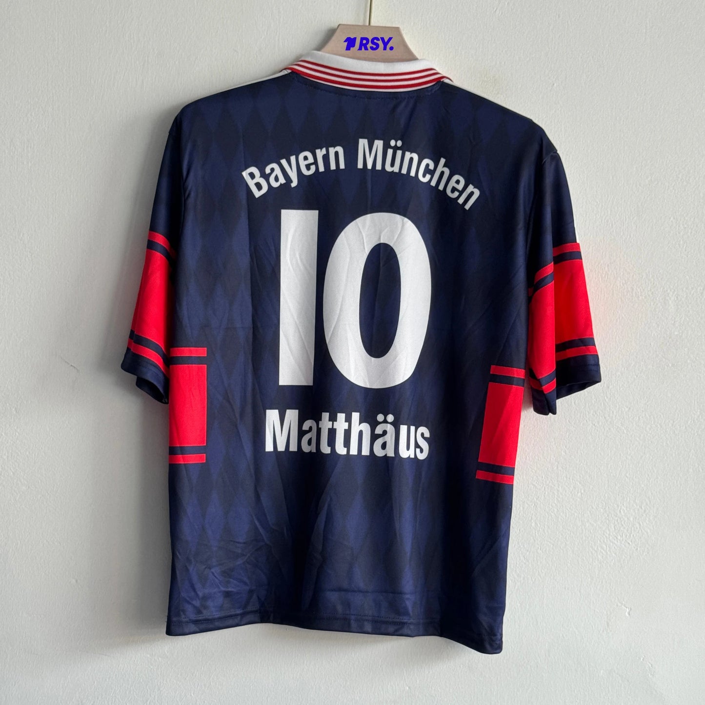 BAYERN 1997-98 HOME KIT MATTHAUS FIVESLEEVE POLO
