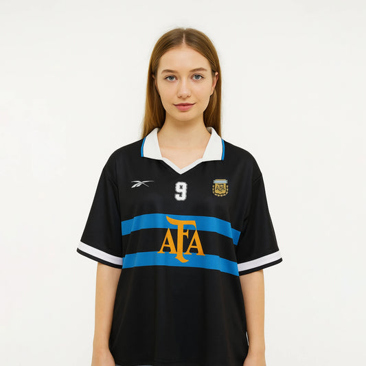 ARGENTINA 1999 AWAY KIT BATISTUTA FIVESLEEVE POLO