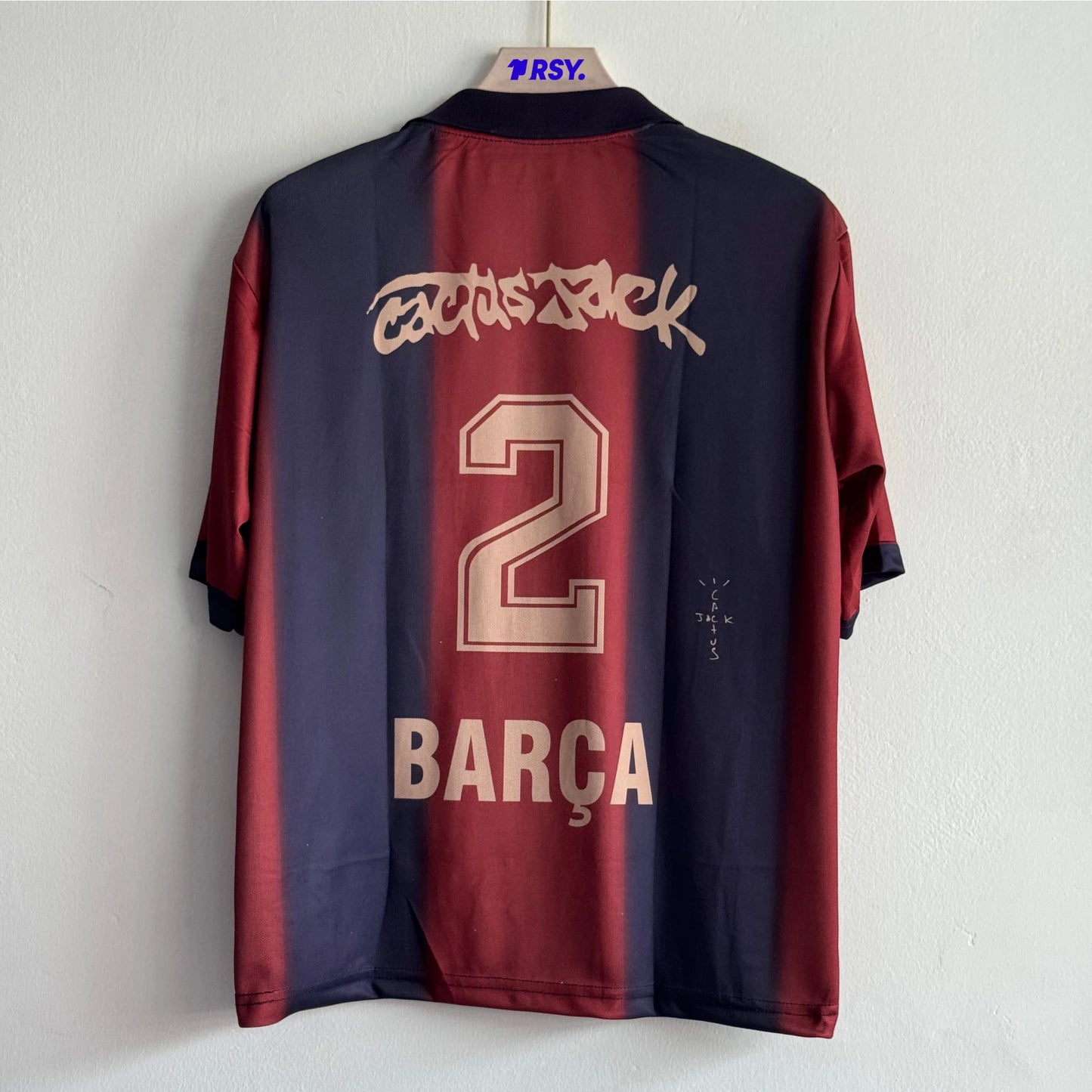 BARCELONA X TRAVIS SCOTT SPECIAL EDITION KIT FIVESLEEVE POLO EMBROIDERY
