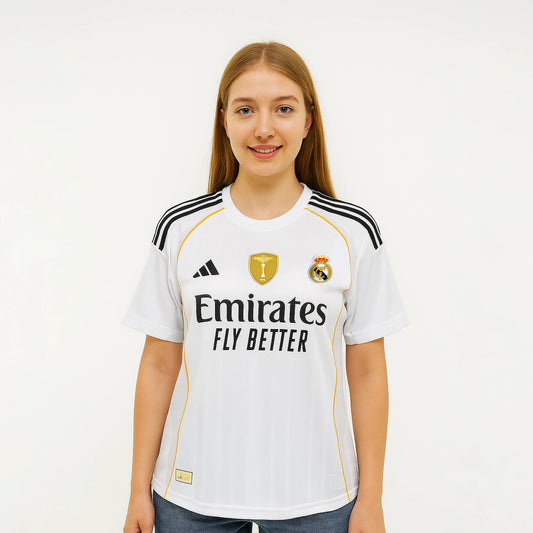 REAL MADRID 25-26 HOME KIT TRENT EMBROIDERY