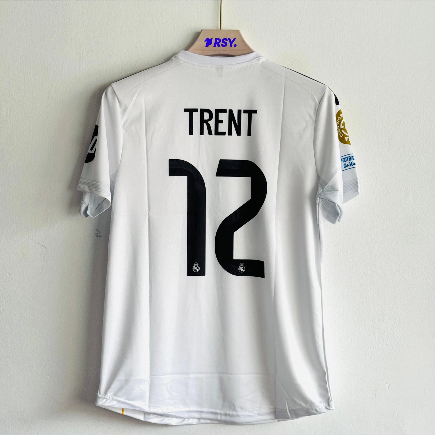 REAL MADRID 25-26 HOME KIT TRENT EMBROIDERY