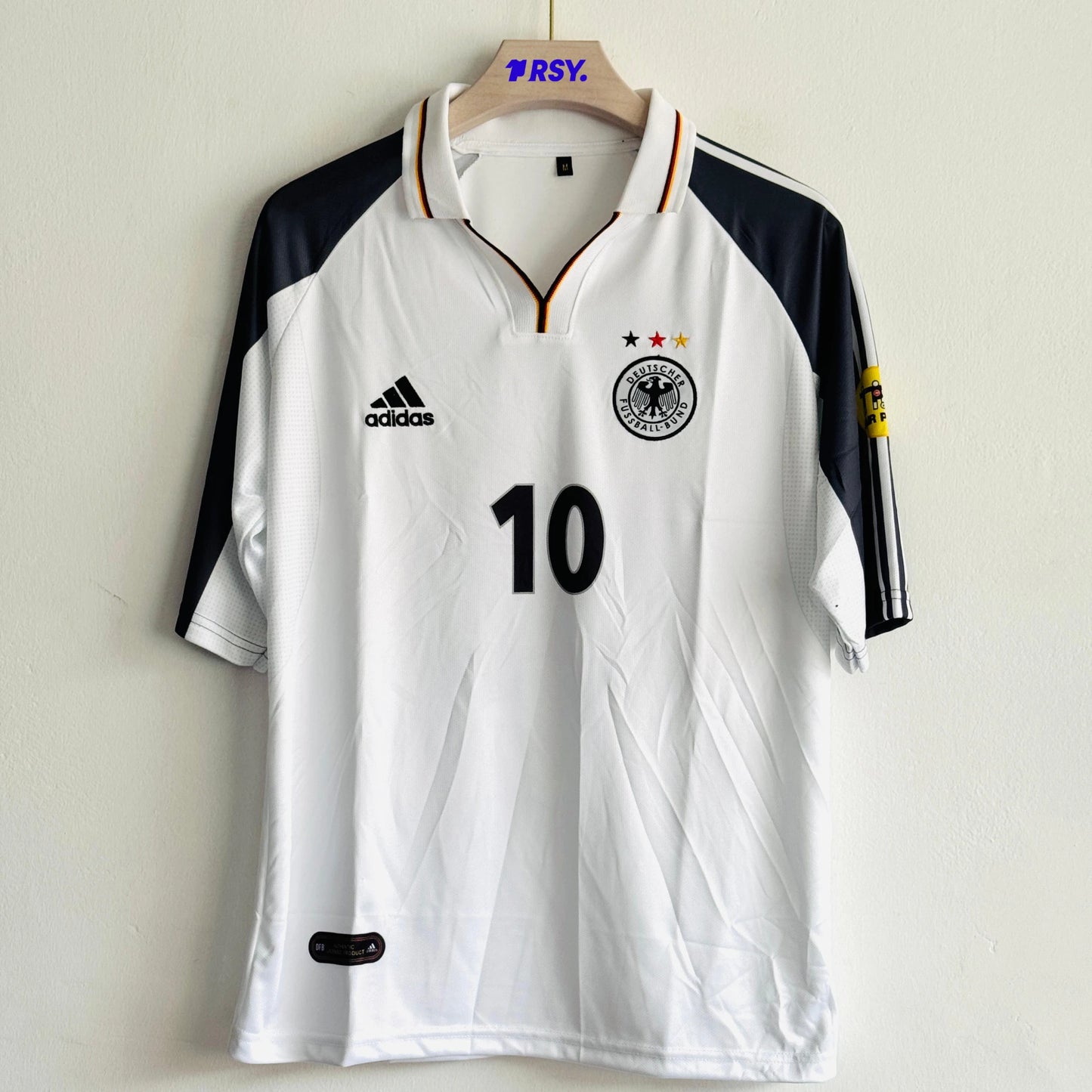 GERMANY 2000 HOME KIT MATTHAUS FIVESLEEVE POLO EMBROIDERY