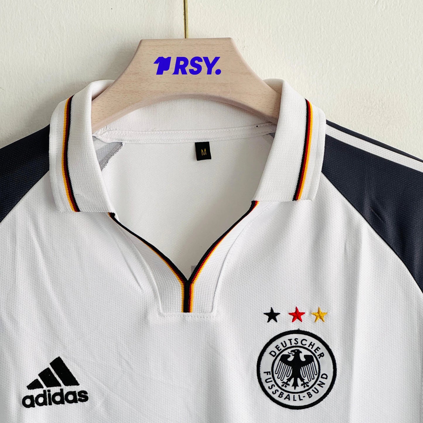 GERMANY 2000 HOME KIT MATTHAUS FIVESLEEVE POLO EMBROIDERY