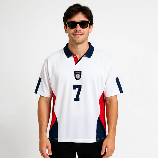ENGLAND VINTAGE JERSEY FIVESLEEVE POLO
