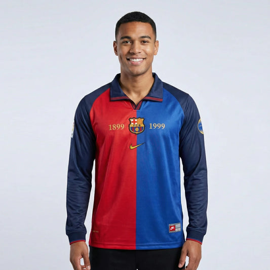 BARCELONA 1999 HOME KIT RIVALDO