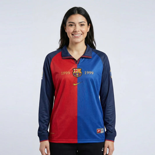 BARCELONA 1999 HOME KIT RIVALDO