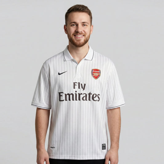 ARSANEL 2009-10 AWAY KIT FABREGAS FIVESLEEVE POLO EMBROIDERY PREMIUM