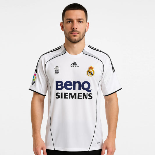 REAL MADRID 2006-07 HOME KIT CANNAVARO EMBROIDERY