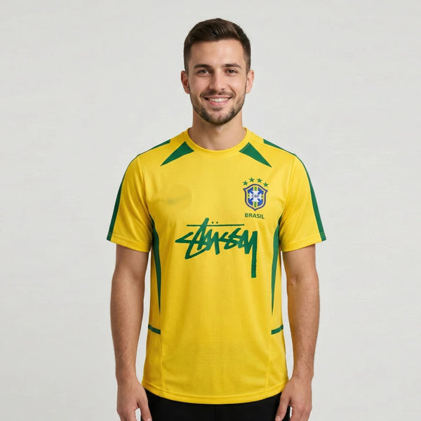 BRAZIL X STUSSY 2002 HOME KIT RONALDO EMBROIDERY PREMIUM