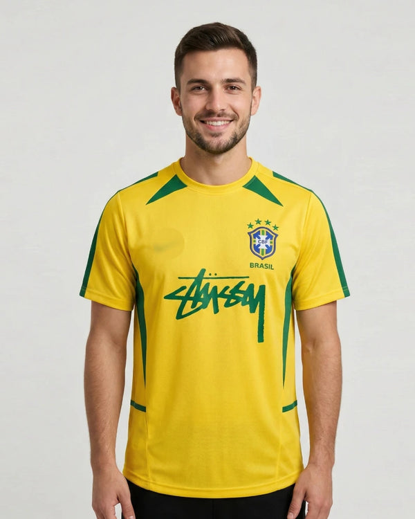 BRAZIL X STUSSY 2002 HOME KIT RONALDO EMBROIDERY PREMIUM