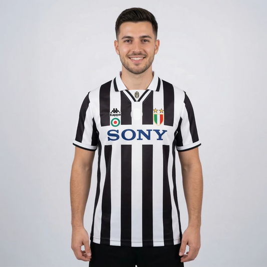 JUVENTUS 1995/96 HOME KIT DEL PIERO POLO EMBROIDERY PREMIUM