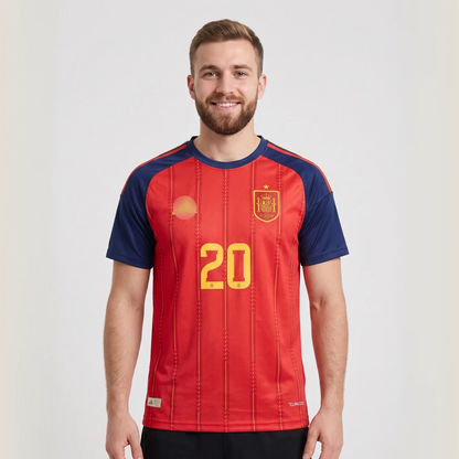 SPAIN 2026 HOME KIT PEDRI EMBROIDERY PREMIUM