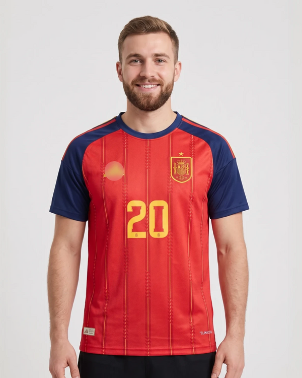 SPAIN 2026 HOME KIT PEDRI EMBROIDERY PREMIUM